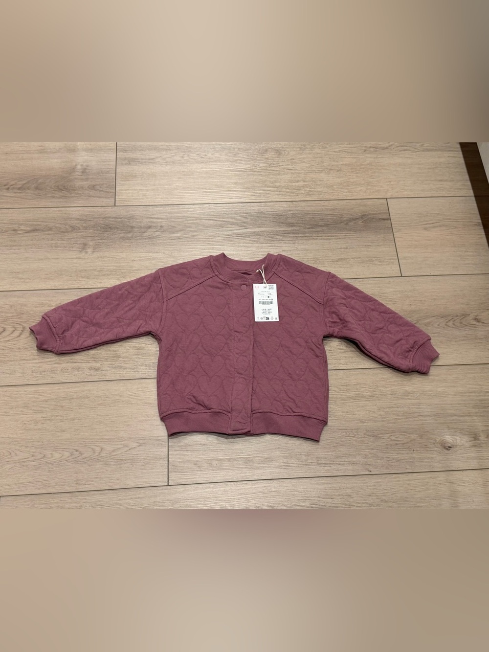 Zara Quilted Jacket in Purple Size 5 NWT
